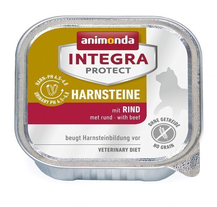 Влажный корм для кошек Animonda INTEGRA PROTECT HARNSTEINE (URINARY) c говяд.при мочекаменной болезни (Анимонда)