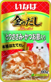 Влажный корм для кошек INABA КИННОДАСИ Куриное филе и кацуобуси в желе