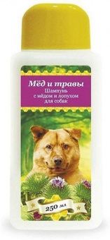 Пчелодар Шампунь с мёдом и лопухом для собак 250мл*30