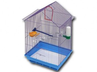 Клетка для птиц большая домик комплект (430)
