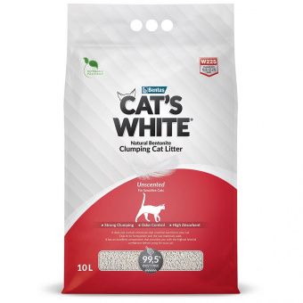 Комкующийся наполнитель CAT'S WHITE Natural без ароматизатора (Кэтс вайт)