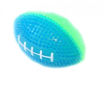 Игрушка для собак Мяч регби светящийся 8 см
