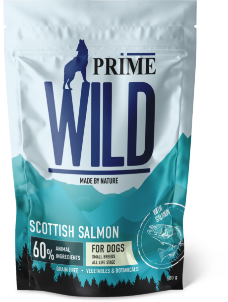 Сухой корм для щенков и собак PRIME WILD SCOTTISH SALMON с лососем для мелких пород (ПРАЙМ ВАЙЛД)