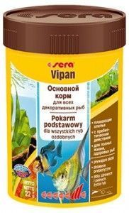 СЕРА корм для рыб VIPAN  основной хлопья 100мл