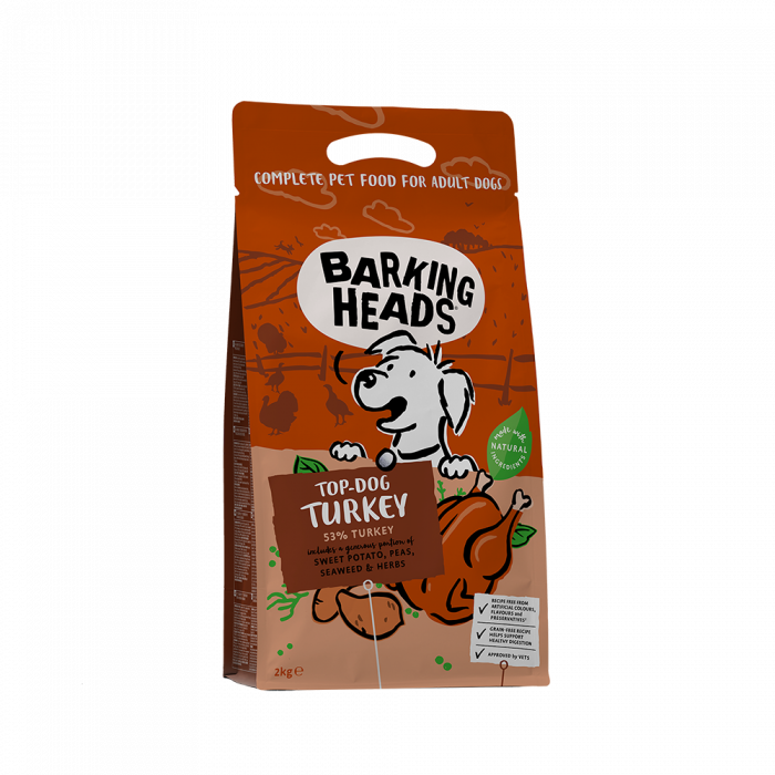 Сухой корм для собак Barking Heads беззерновой с индейкой и бататом "Бесподобная индейка"(Баркинг Хэдс)