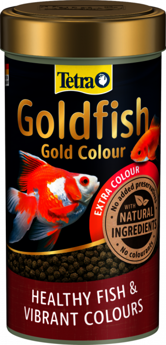 ТЕТРА Goldfish Colour Корм для золотых рыбок, мелкие шарики