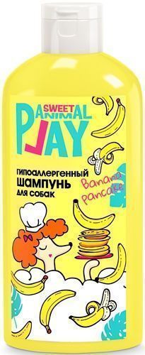 ЭНИМАЛ ПЛЭЙ Sweet Шампунь д/собак и кошек гипоаллергенный Банановый панкейк 300мл