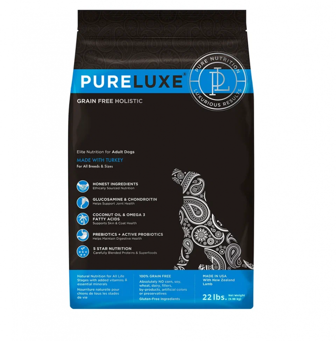 Сухой корм для собак PURELUXE беззерновой с индейкой (Пурлюкс)
