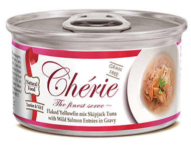 Влажный корм для кошек PETTRIC CHERIE тунец с лососем в подливе (ПЕТТРИК)
