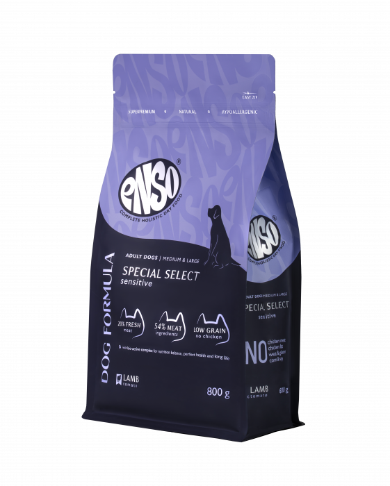 Сухой корм для собак ENSO Dog Formula Special select для средних и крупных с ягненком и томатом (ЭНС