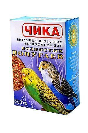 Чика корм для волнистых попугаев без минеральных добавок 500 гр 