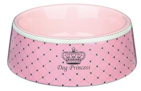 Миска для собак Princess, 0.45 л/ø 16 см, керамика, розовый