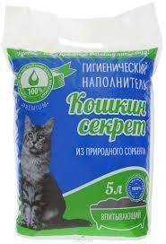 Наполнитель впитывающий КОШКИН СЕКРЕТ 5л
