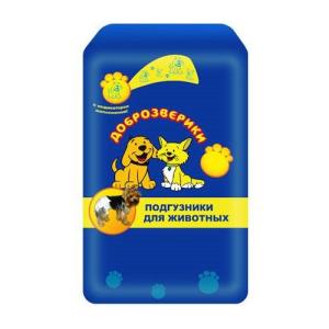 Подгузники д/животных XS ( 2 - 4кг, 30-45 см) Доброзв.