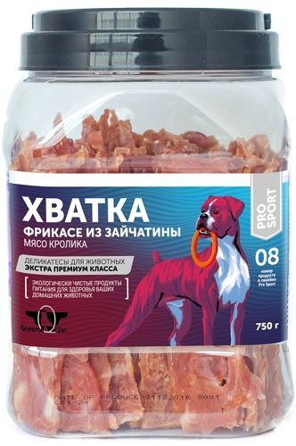 Грин Кьюзин Лакомство для собак Хватка сушеное мясо кролика 1шт