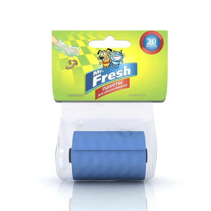 Пакеты для уборки за собаками Mr.Fresh (сменный рулон)