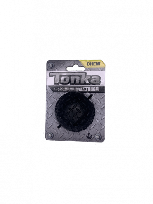 Игрушка для собак Tonka Мяч Рифлёный чёрный 6,4см (Тонка)