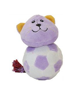 Игрушка д/собак ANIMALS ON BALL CAT 23см