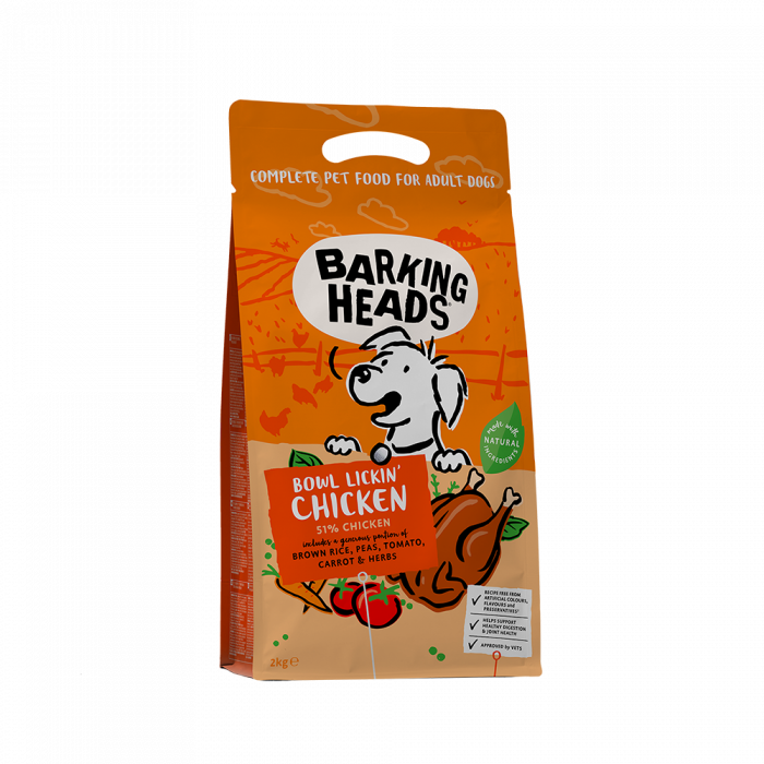 Сухой корм для собак Barking Heads с чувств.пищеварением с курицей и рисом "До последнего кусочка"(Баркинг Хэдс)