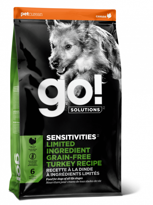 Сухой корм для собак и щенков GO! SENSITIVITIES + Shine Turkey с Индейкой для чувствительного пищеварения(ГОУ) 