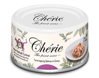 Влажный корм для кошек PETTRIC CHERIE Hairball Control тунец с лососем в подливе (ПЕТТРИК)