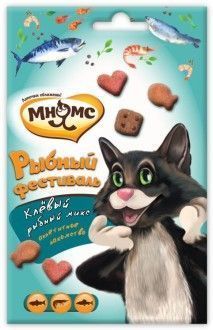МНЯМС д/кошек Рыбный фестиваль (лосось, креветки, форель) 50 г