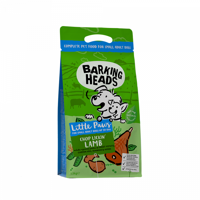 Сухой корм для собак Barking Heads с ягненком и рисом малых пород "Мечты о ягненке"(Баркинг Хэдс)