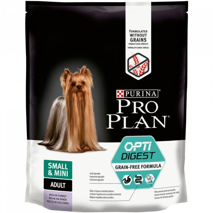 Сухой корм для собак PRO PLAN GRAIN FREE д/взр.мел.пор. чув.пищев. индейка (ПРОПЛАН)