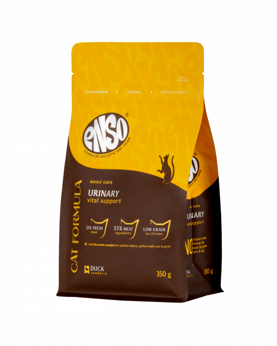 Сухой корм для кошек ENSO Cat Formula Urinary профилактика МКБ с уткой и брусникой (ЭНСО)