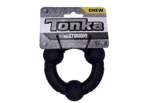 Игрушка для собак Tonka Кольцо рифлёное черное (Тонка)