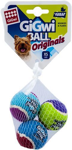 Игрушка д/маленьких собак мяч с пищалкой 4см 1шт Gi