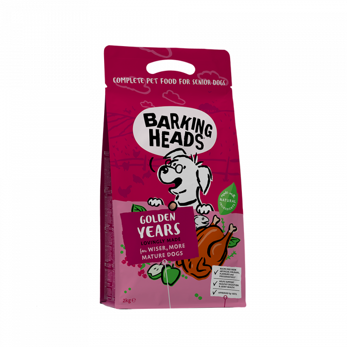 Сухой корм для собак Barking Heads старше 7 лет с курицей и рисом "Золотые годы" (Баркинг Хэдс)
