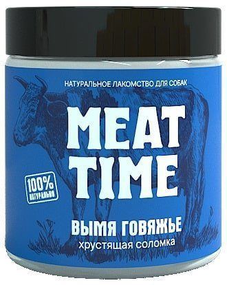 МИТ ТАЙМ лакомство Вымя говяжье Хрустящая соломка 50 гр 