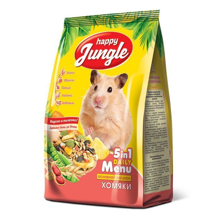 ХЭППИ ДЖУНГЛ корм для хомяков