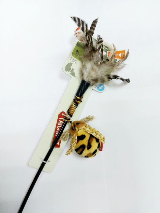 Игрушка для кошек Дразнилка жук с чипом 62 см НЭМС
