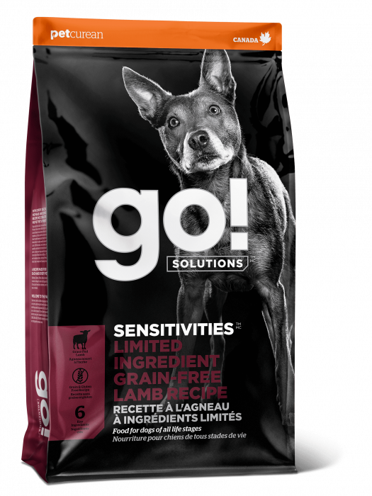 Сухой корм для собак и щенков GO! SENSITIVITIES GF Lamb с Ягненком для чувствительного пищеварения(ГОУ)