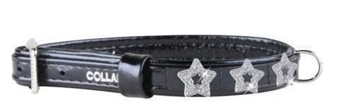 Ошейник "CoLLaR Вrilliance" с украшениями черно-белый ширина 20мм, длина 30-39см