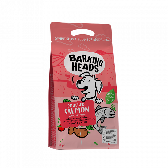 Сухой корм для собак Barking Heads беззерновой с лососем и картофелем "Мисочку оближешь" (Баркинг Хэдс)