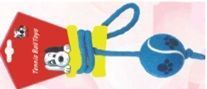 Игрушка для собак КАСКАД теннисный мячик на веревке