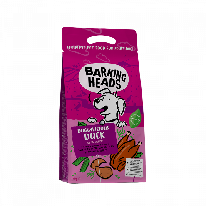 Сухой корм для собак Barking Heads беззерновой с уткой и бататом "Восхитительная утка"(Баркинг Хэдс)