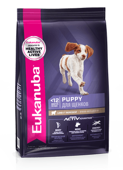 Сухой корм для щенков EUKANUBA с ягненком, все породы (Юкануба)