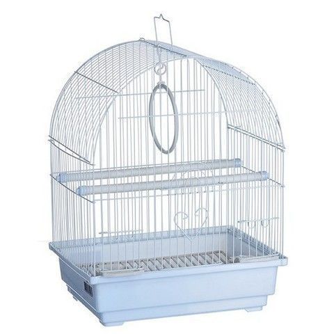 Клетка д/птиц цветная 30*23*39см овальная, комплект KREDO