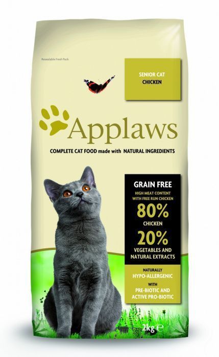 Сухой корм для кошек пожилых Applaws беззерновой Курица овощи 80/20(Аплаус) 