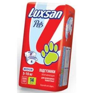 Подгузник LUXSAN Premium для животных M (5-10 кг) 14 шт. уп. (1х12)