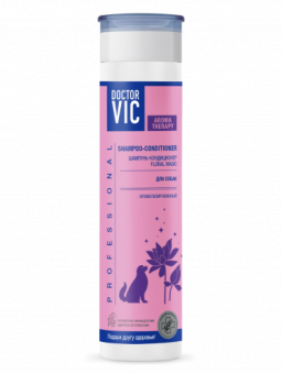 Шампунь-кондиционер Doctor VIC FLORAL MAGIC для собак всех пород, фл. 250 мл (Доктор Вик)