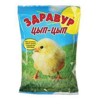 ЗДРАВУР ЦЫП-ЦЫП Кормовая добавка 250гр*40 ВАШЕ ХОЗЯЙСТВО