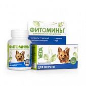 Фитомины с фитокомплексом для шерсти собакам 50 гр 