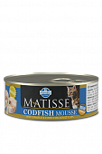 Влажный корм для кошек FARMINA MATISSE кон. мусс с Треской (Фармина)