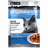 Влажный корм для кошек PROBALANCE пауч для кастр.и стерил.(ПРОБАЛАНС)