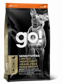 Сухой корм для собак и щенков GO! SENSITIVITIES GF Duck с Уткой для чувствительного пищеварения(ГОУ)
